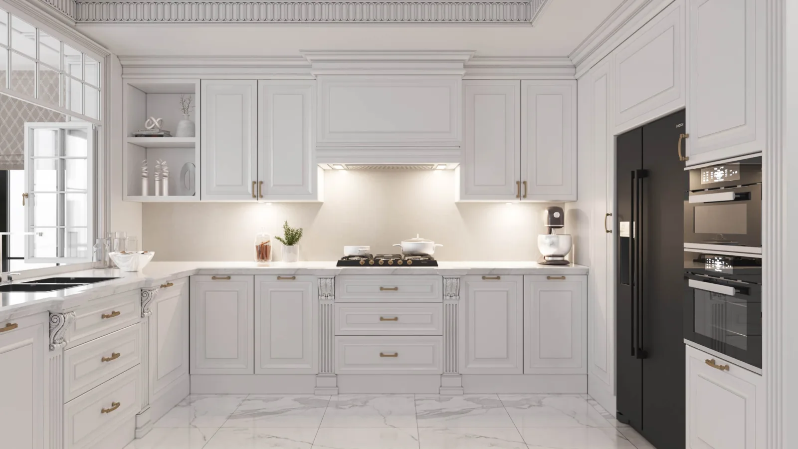 While designing the kitchen space, we adopted a rustic design language, yet we updated this line by blending it with…