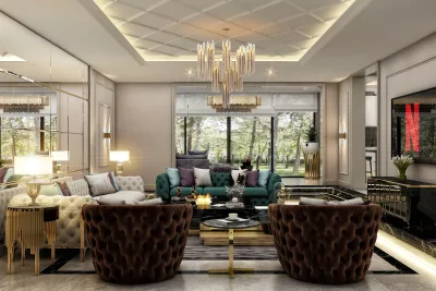 Villa İç Tasarım – Natamam Villa, Lüks Ev Tasarımları ve Ankara Villa Tasarım (Alacaatlı, Çayyolu, Ankara) - Görsel 7