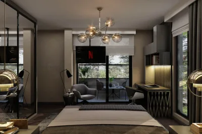 Villa İç Tasarım – Natamam Villa, Lüks Ev Tasarımları ve Ankara Villa Tasarım (Alacaatlı, Çayyolu, Ankara) - Görsel 26