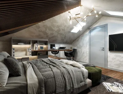 Villa İç Tasarım – Natamam Villa, Lüks Ev Tasarımları ve Ankara Villa Tasarım (Alacaatlı, Çayyolu, Ankara) - Görsel 45