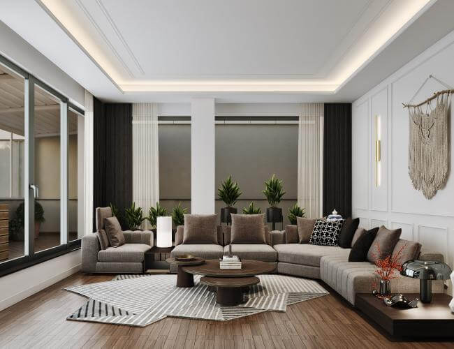Villa tasarım Detayı - Villa tasarım | iç mimari mekan kurgusu