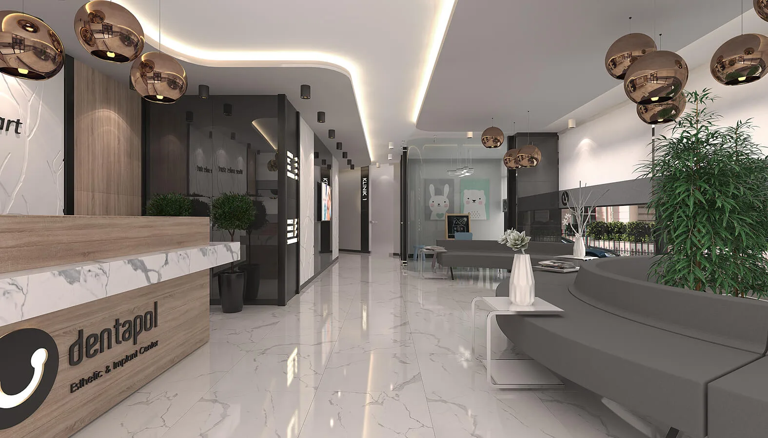 Dental clinic design, Oral and dental health polyclinic, Oral and dental health polyclinic, Doctor office