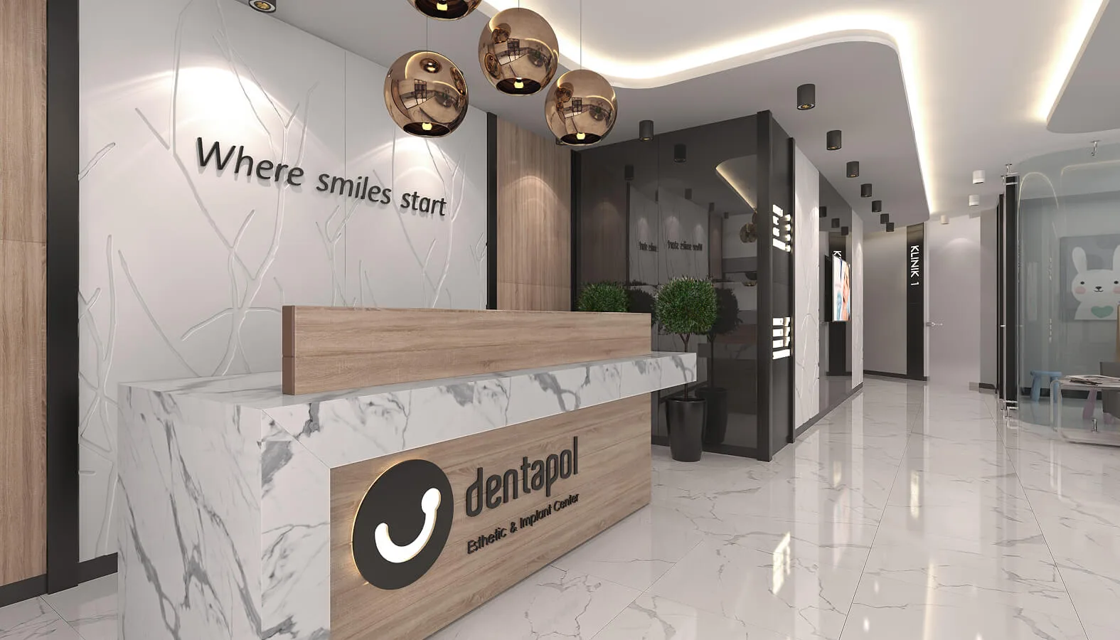 Dental clinic design, Oral and dental health polyclinic, Oral and dental health polyclinic, Doctor office