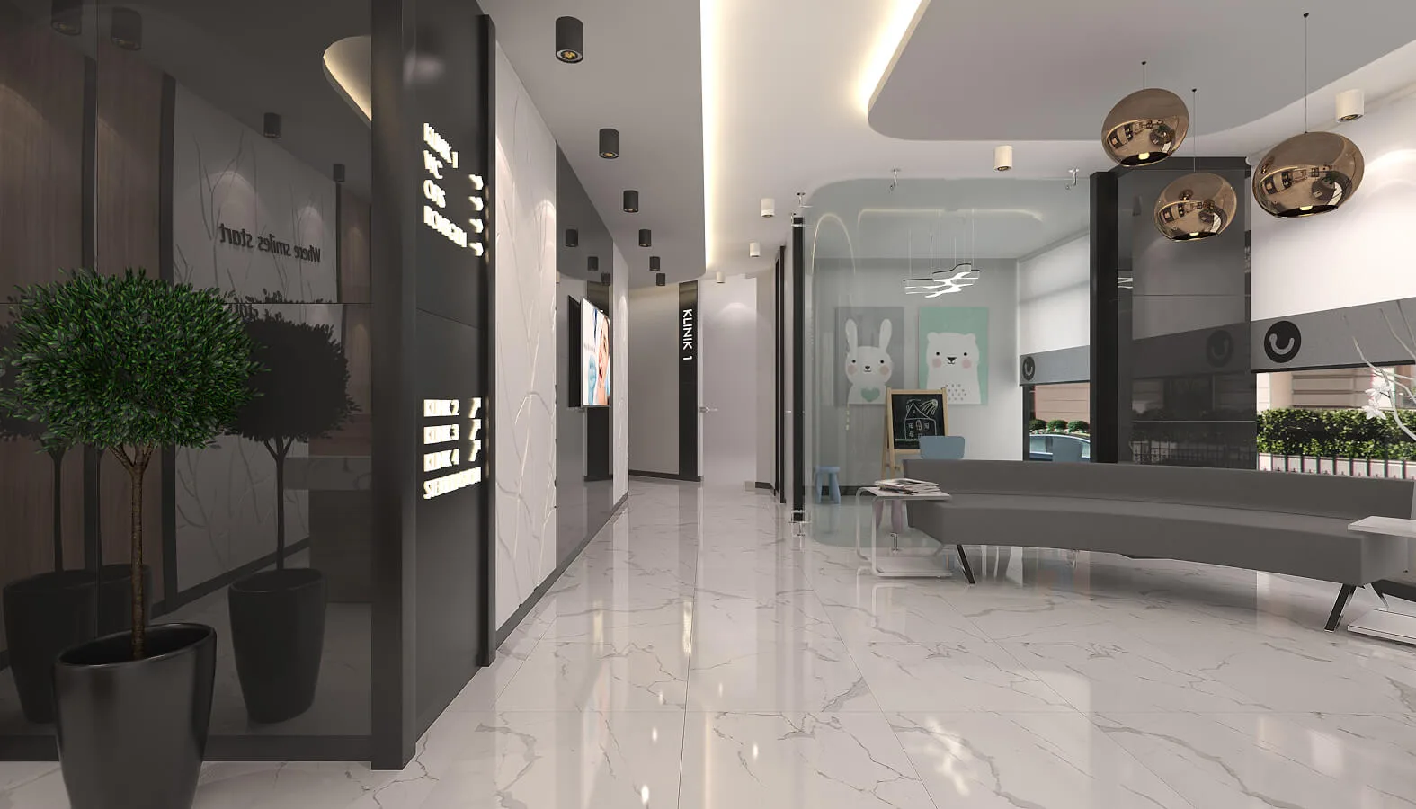 Dental clinic design, Oral and dental health polyclinic, Oral and dental health polyclinic, Doctor office