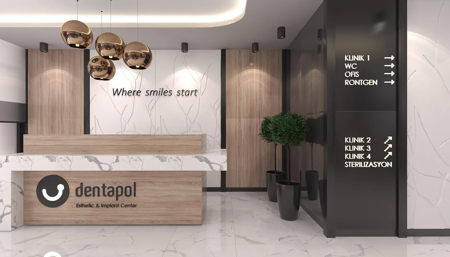 Dental clinic design, Oral and dental health polyclinic, Oral and dental health polyclinic, Doctor office