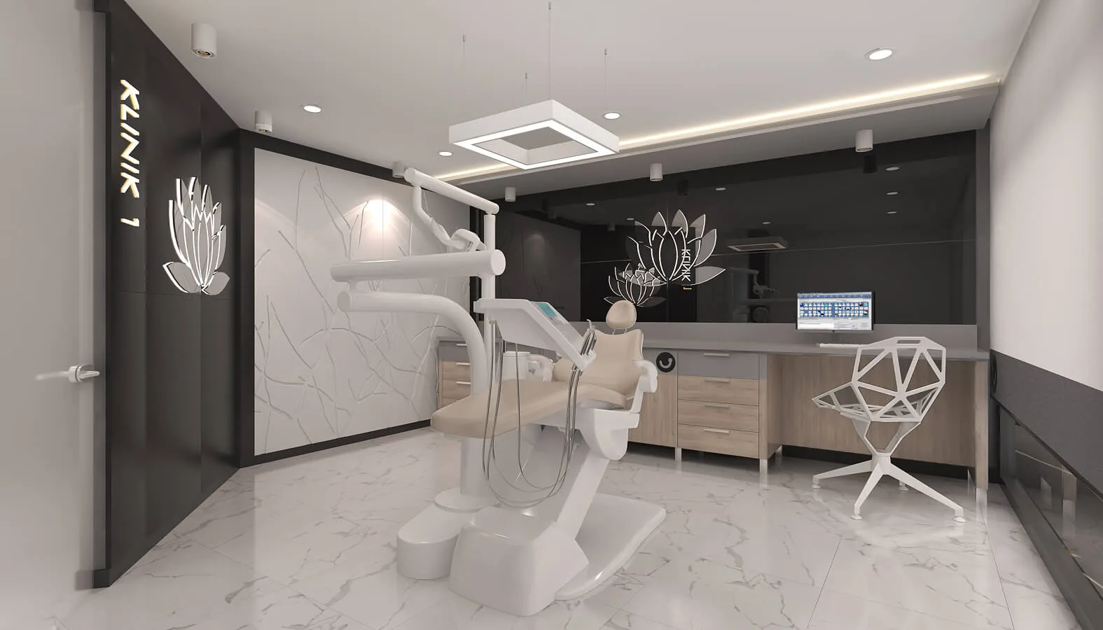 Dental clinic design, Oral and dental health polyclinic, Oral and dental health polyclinic, Doctor office