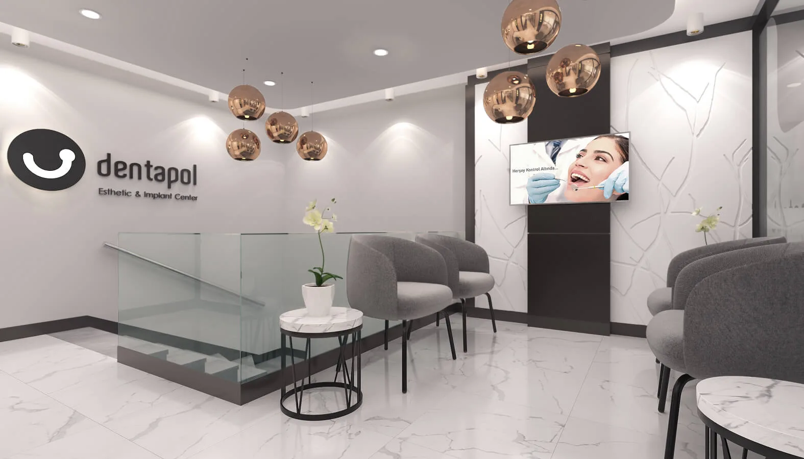 Dental clinic design, Oral and dental health polyclinic, Oral and dental health polyclinic, Doctor office