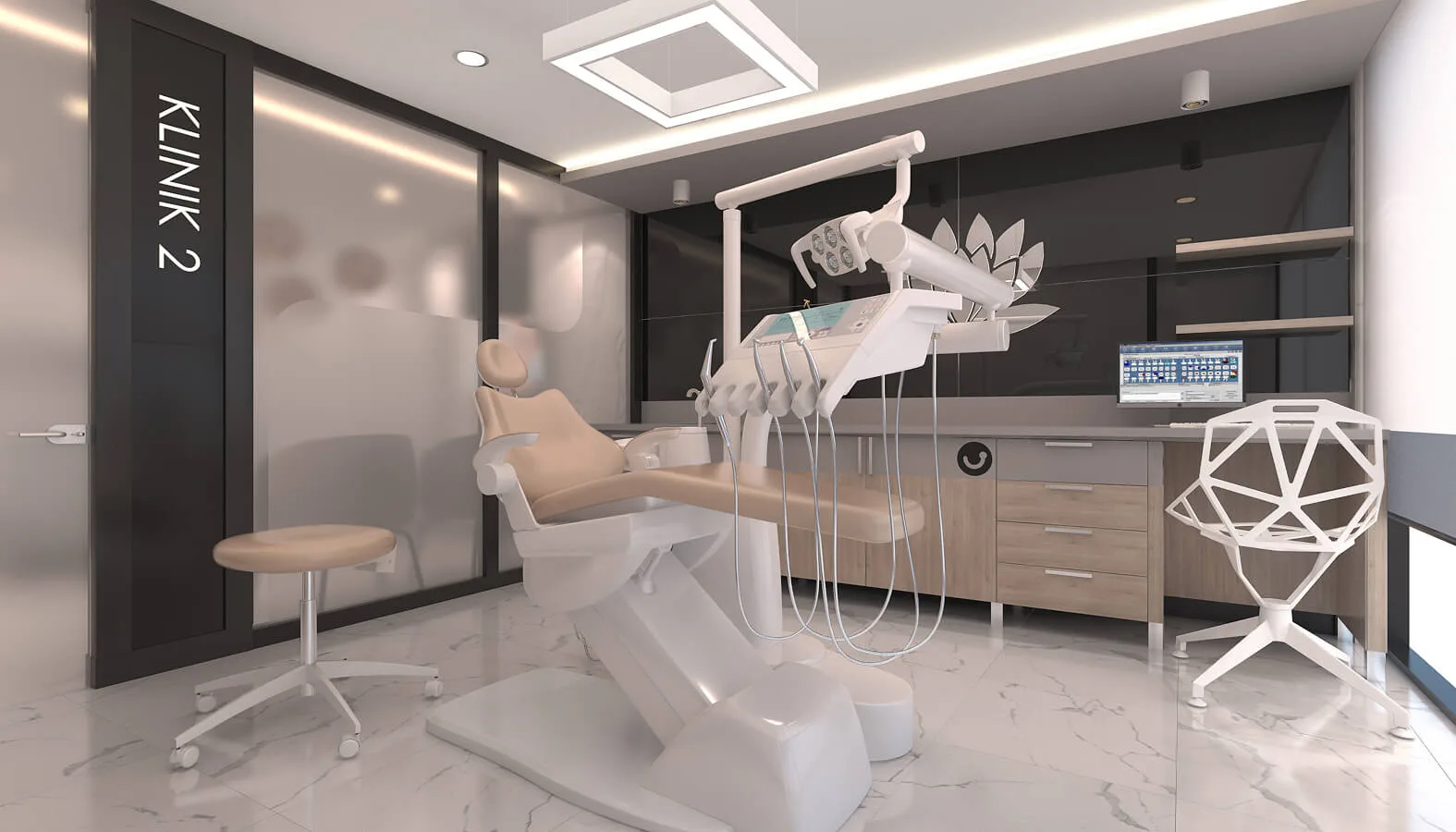 Dental clinic design, Oral and dental health polyclinic, Oral and dental health polyclinic, Doctor office
