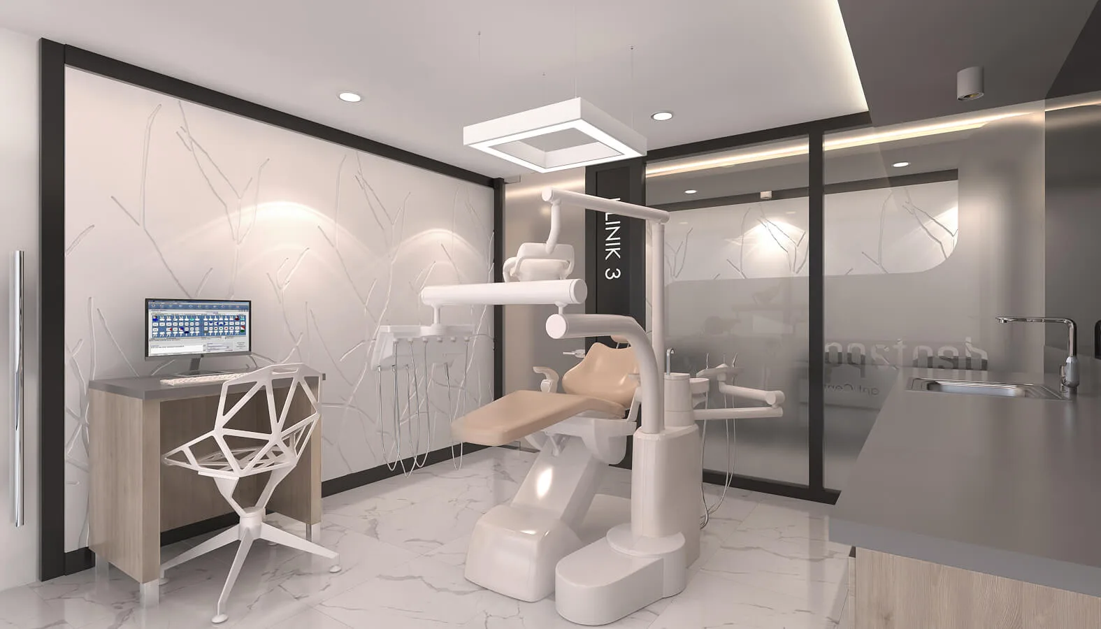 Dental clinic design, Oral and dental health polyclinic, Oral and dental health polyclinic, Doctor office
