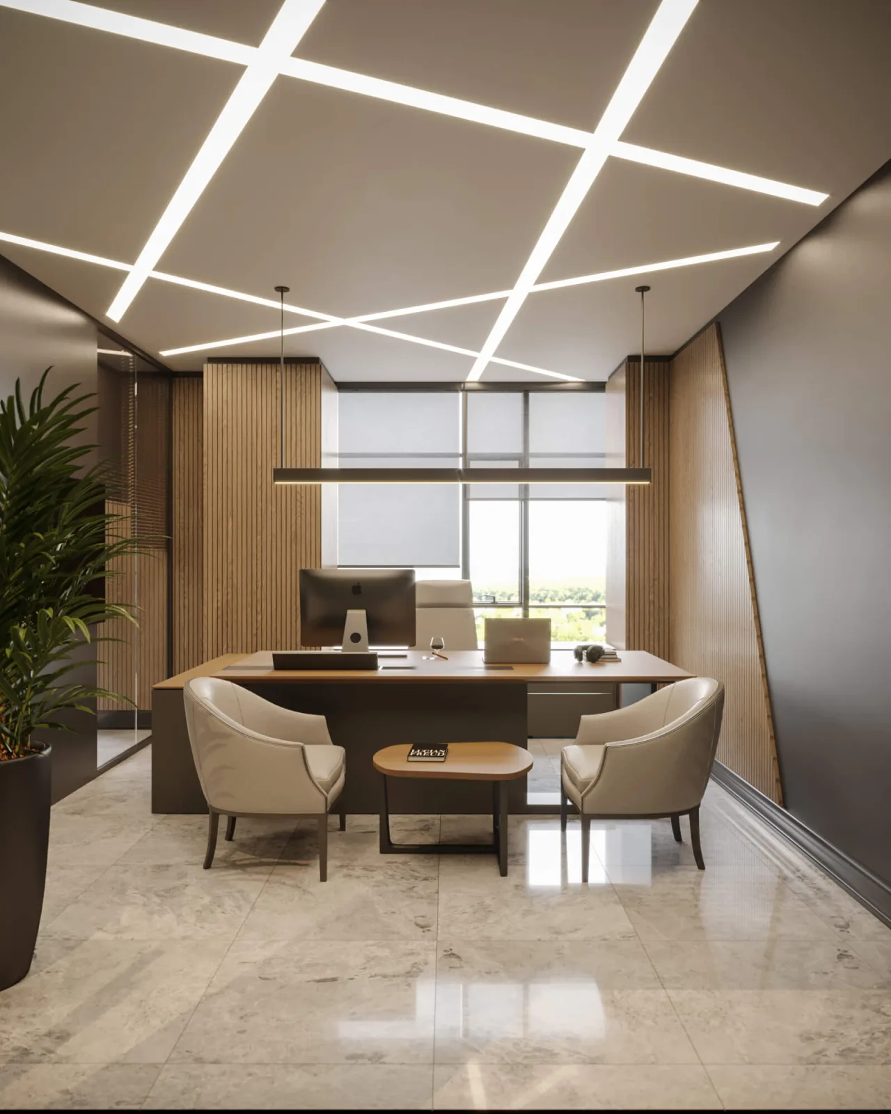During our office interior design processes, we introduced a warm and inviting touch to the atmosphere of the space thanks…