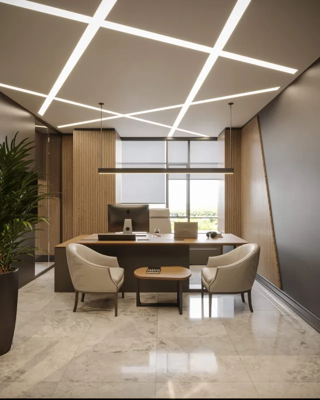 During our office interior design processes, we introduced a warm and inviting touch to the atmosphere of the space thanks…