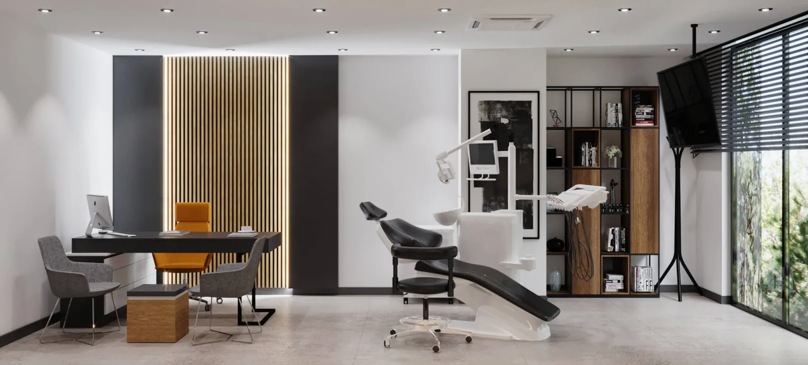 Doctor office, Oral and dental health polyclinic, Oral and dental health polyclinic, Dental clinic design