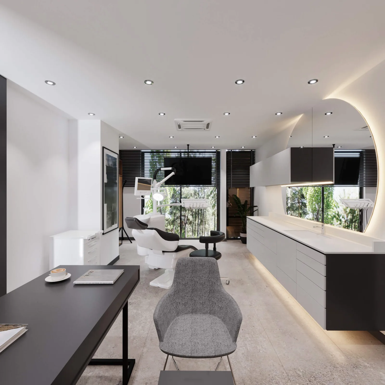 Doctor office, Oral and dental health polyclinic, Oral and dental health polyclinic, Dental clinic design