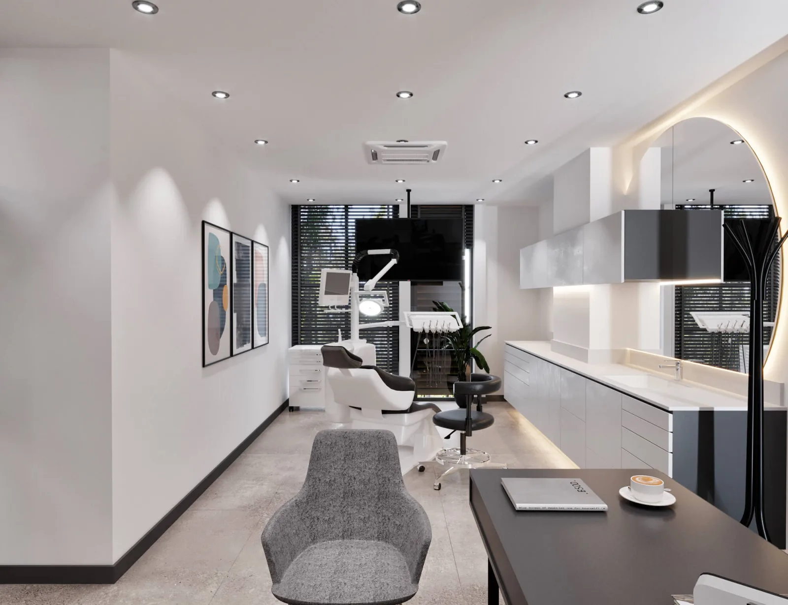Doctor office, Oral and dental health polyclinic, Oral and dental health polyclinic, Dental clinic design
