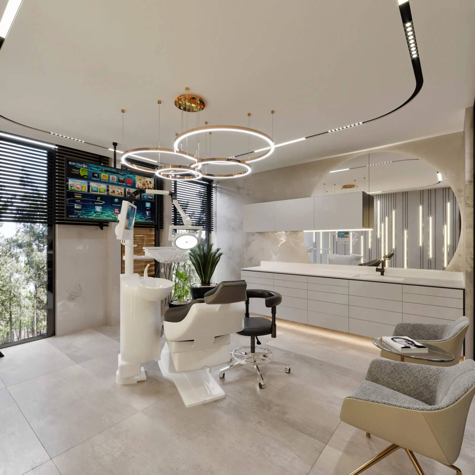 Doctor office, Oral and dental health polyclinic, Oral and dental health polyclinic, Dental clinic design
