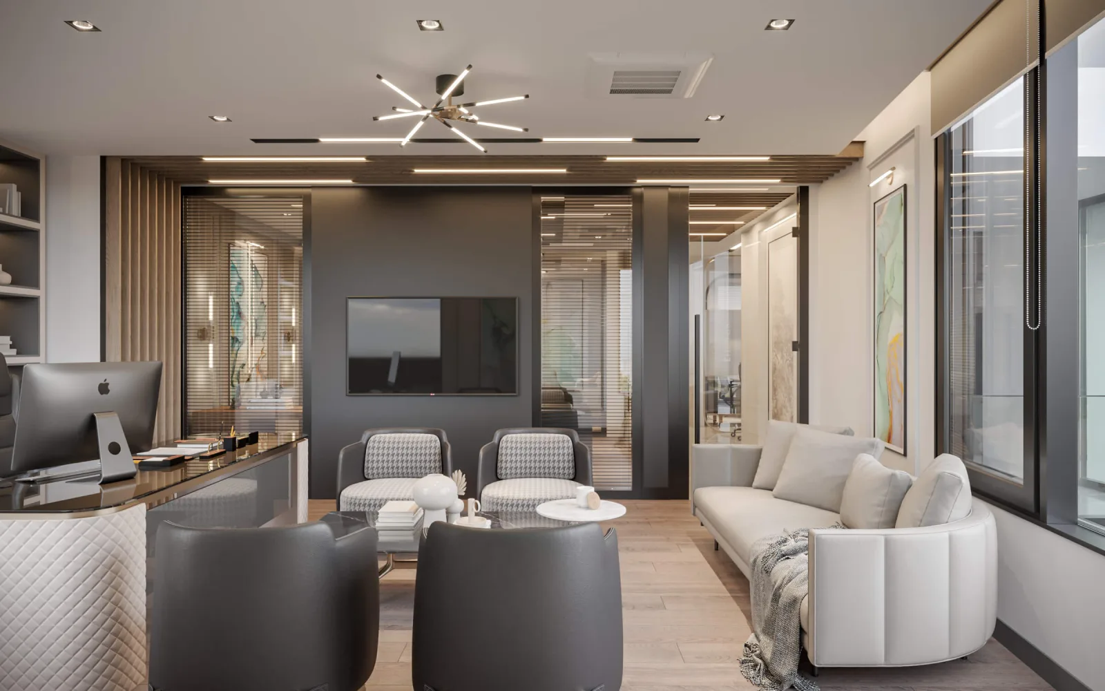 During a professional office interior design process, the comfort of operational teams is just as vital to us as the…