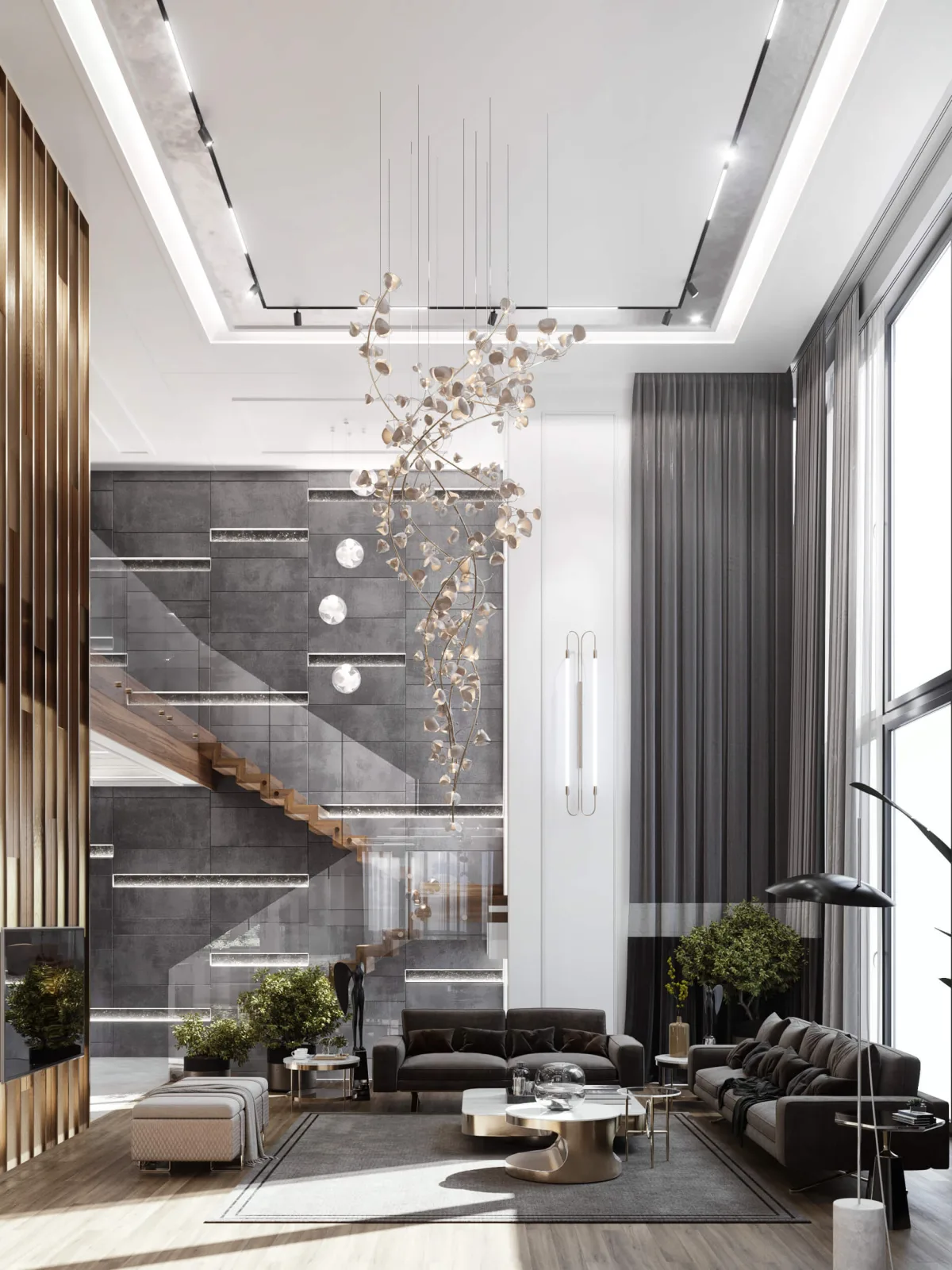 We designed the living room as the space where we host our guests and most clearly articulate the design language of our…