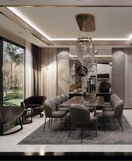 Villa iç dekorasyon Detayı - Villa iç dekorasyon | Lüks villa tasarımı
