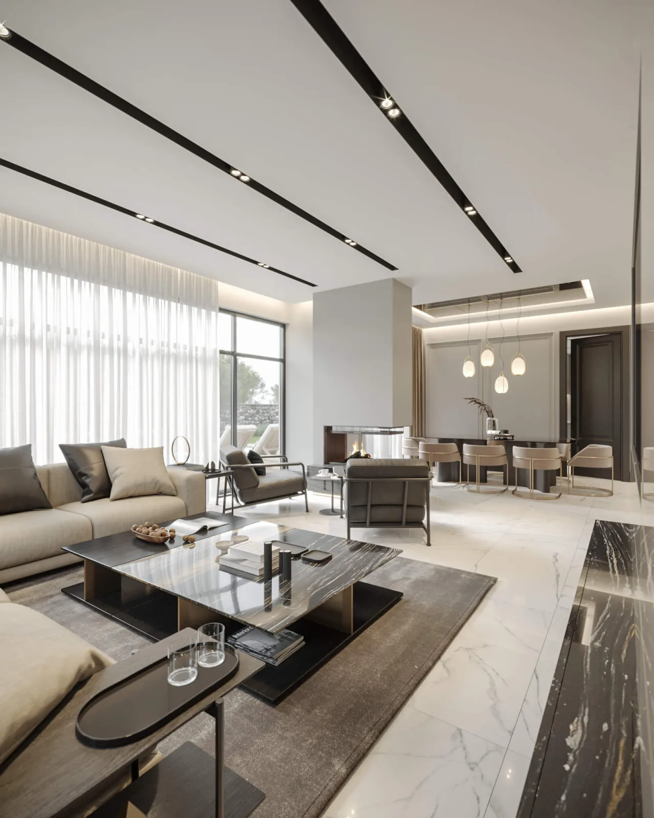 Ankara interior design, Natamam Villa, Ankara home renovation, Luxury house indoor design, Luxury home projects