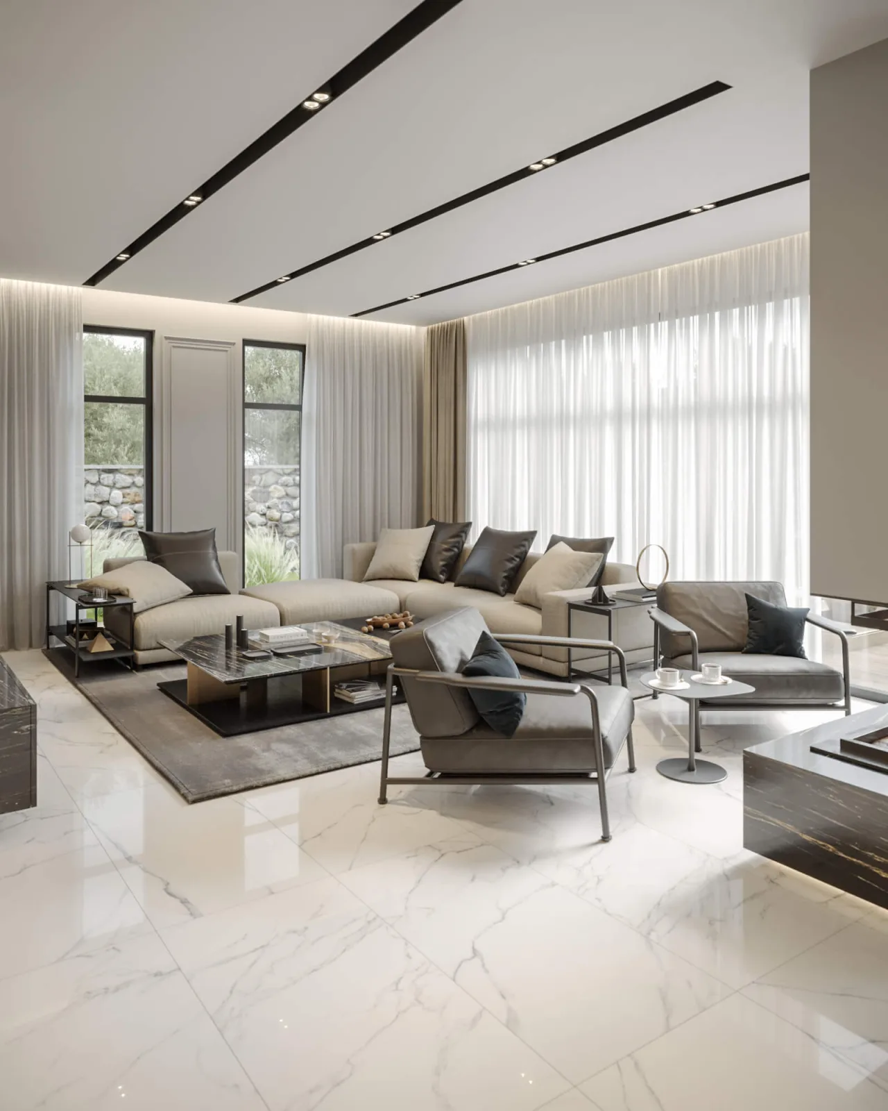Ankara interior design, Natamam Villa, Ankara home renovation, Luxury house indoor design, Luxury home projects
