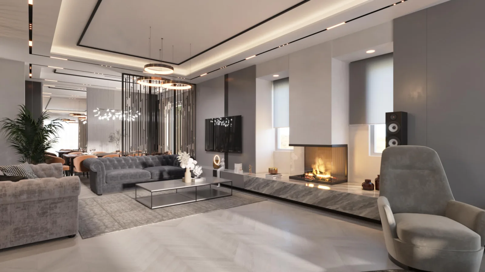 Villa iç dekorasyon, Lüks ev içi, Natamam villa, Natamam villa, Lüks villa iç dizayn