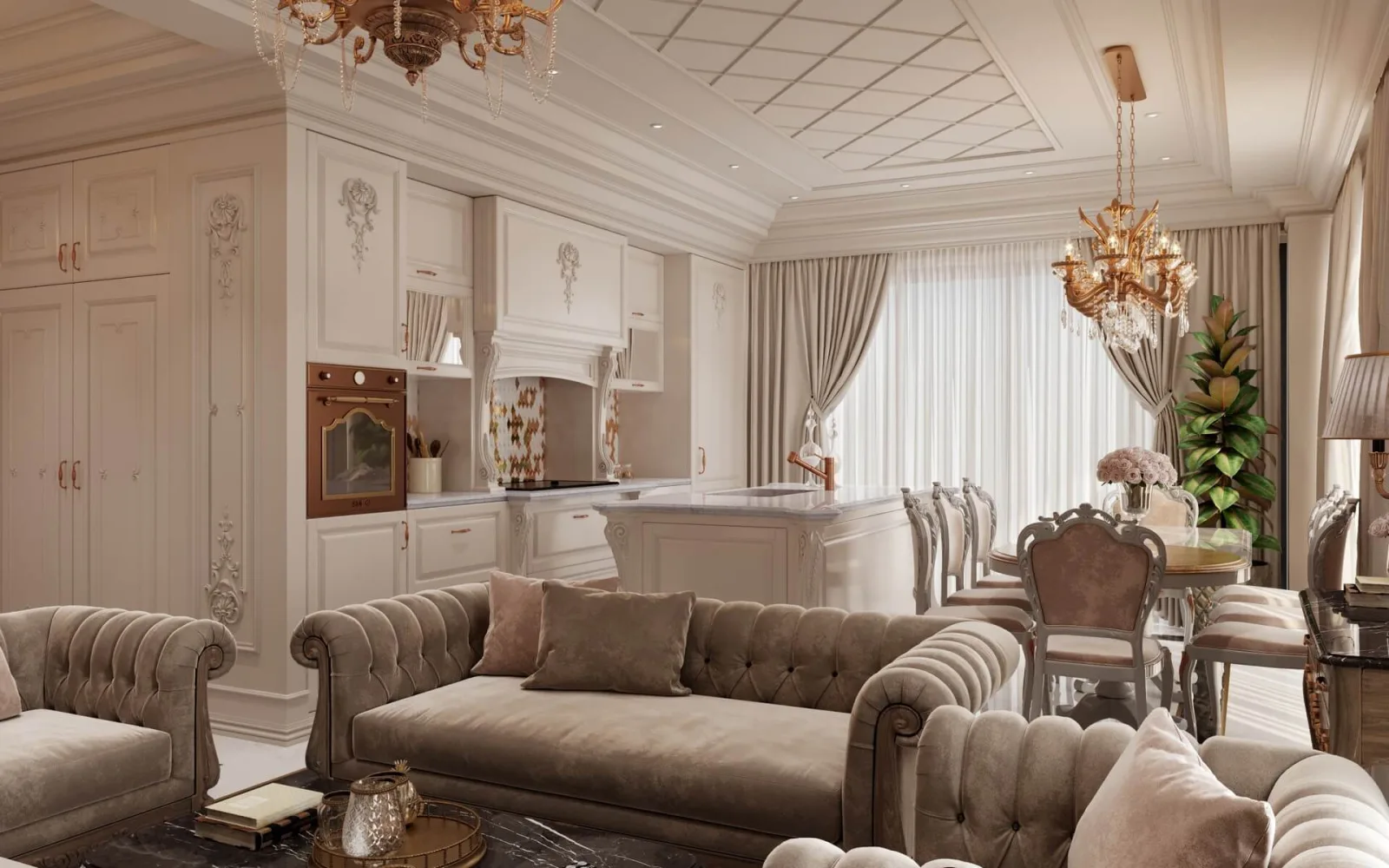 In this comprehensive home decoration project where we brought together elegant, timeless lines with contemporary dynamics,…