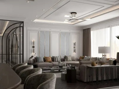Lüks Daire Tasarımı – Lüks Ev Tasarımları, Ev Yenileme ve Salon Tasarımı (Natura Batıkent, Batıkent, Ankara) - Görsel 3