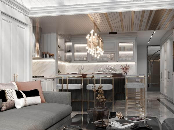 Lüks villa içi Detayı - Lüks villa içi | özel tasarım villa