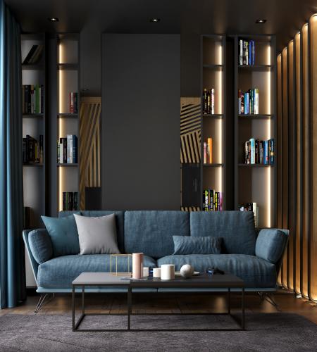 Lüks villa içi Detayı - Lüks villa içi | minimalist villa tasarımı