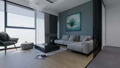 Elmar Towers Apartman Dairesi – Ev Tasarım, Lüks Daire Tasarımları ve Salon Tasarımı - Görsel 5