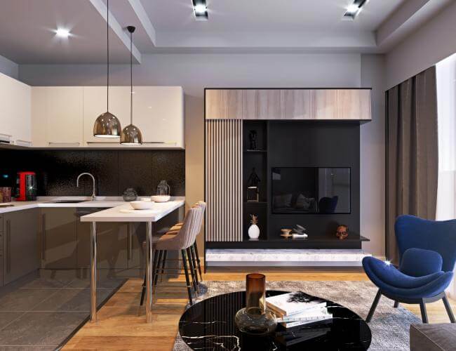 Elmar Towers 1+1 Tasarımı - Ankara lüks ev | Ankara lüks konut tasarımı
