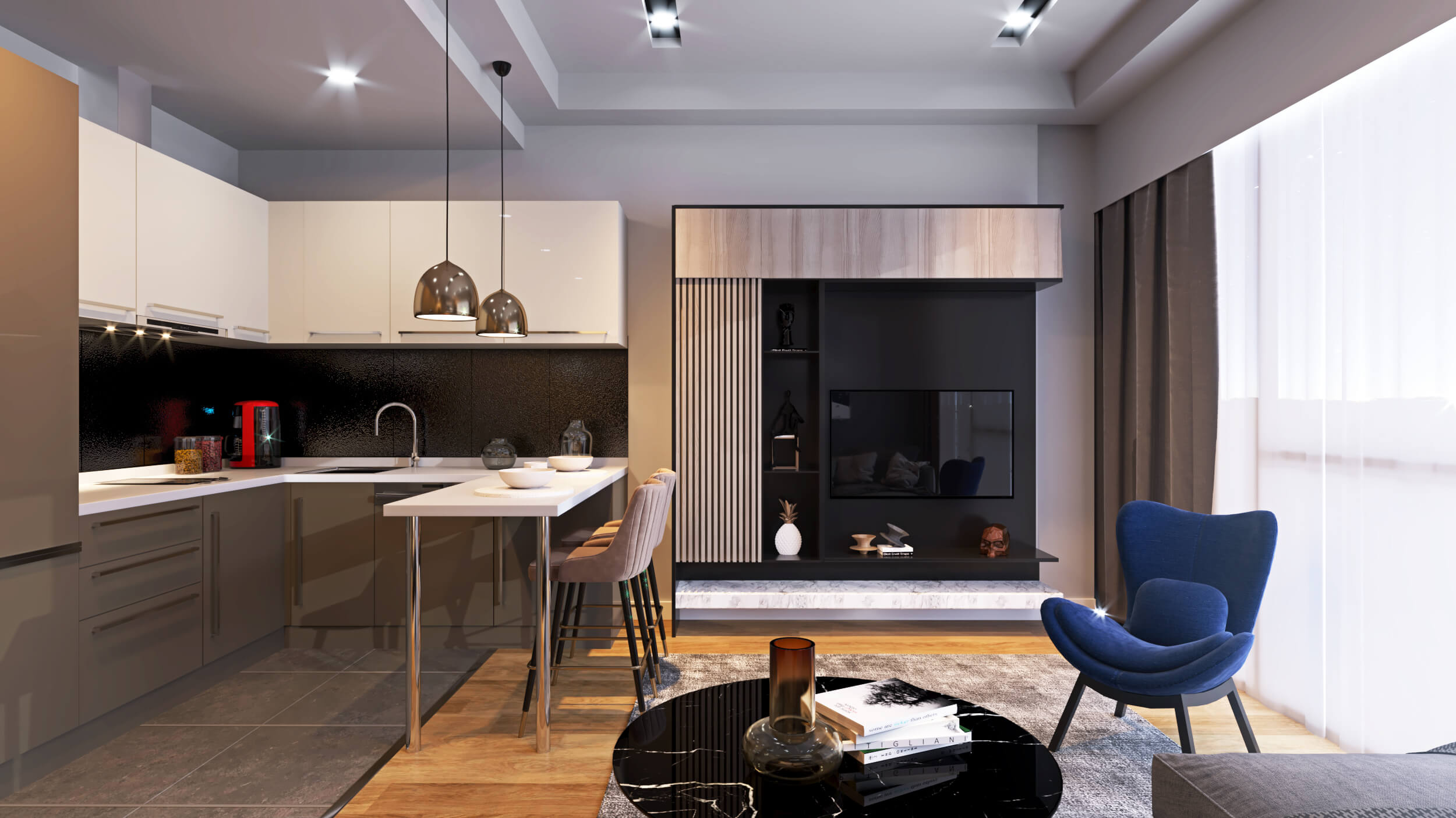 Elmar Towers 1+1 Tasarımı - Konutlar