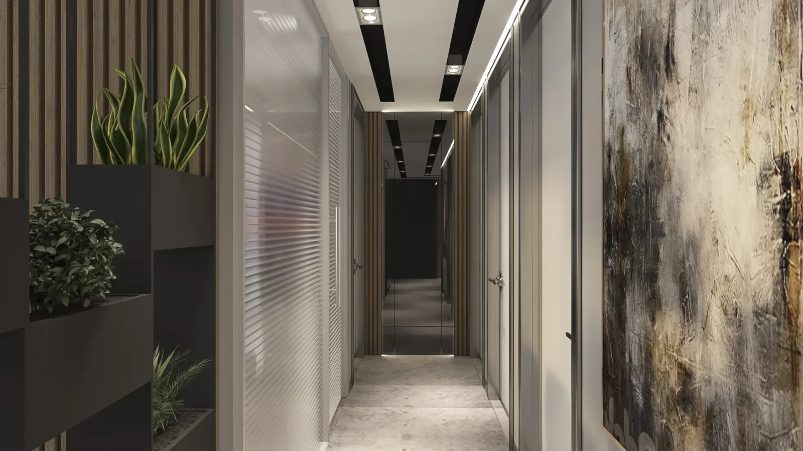 In these dental clinic interior designer projects that we undertake, we curate the spatial layout using fluted glass…
