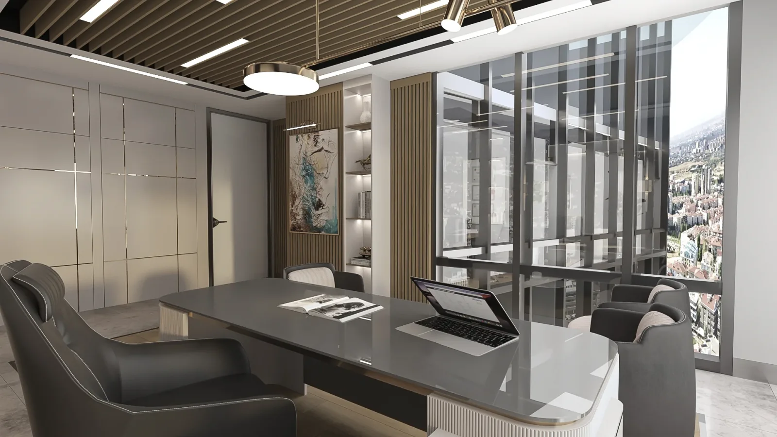 By incorporating baffle ceiling applications for the examination room, we curated a contemporary aesthetic and established…