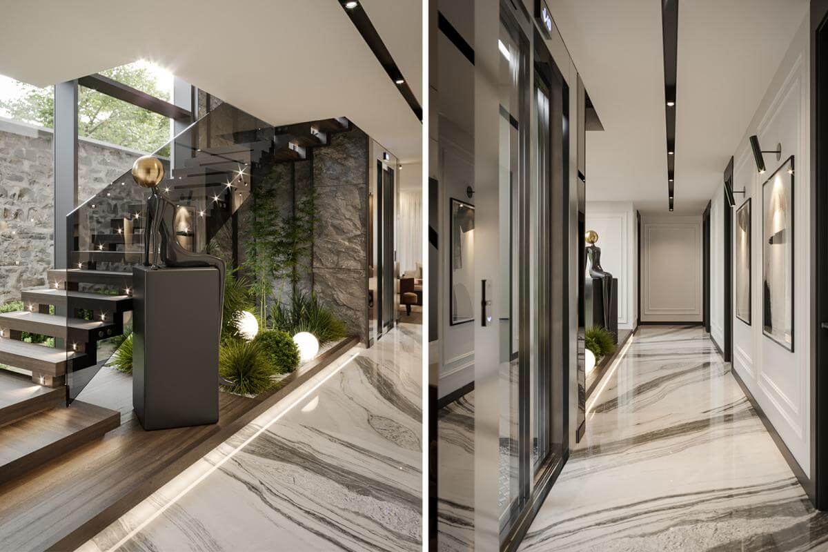 İncek Villa Projesi - Villa tasarım | modern villa tasarımı Ankara