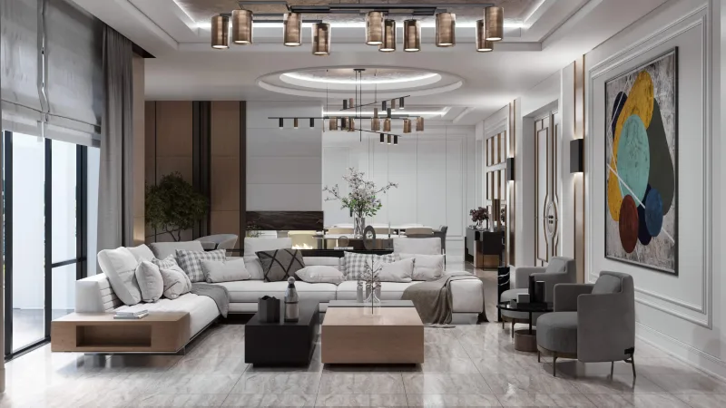 Living rooms are primary spaces where residents spend most of their time and host guests. In this valuable living area, we…