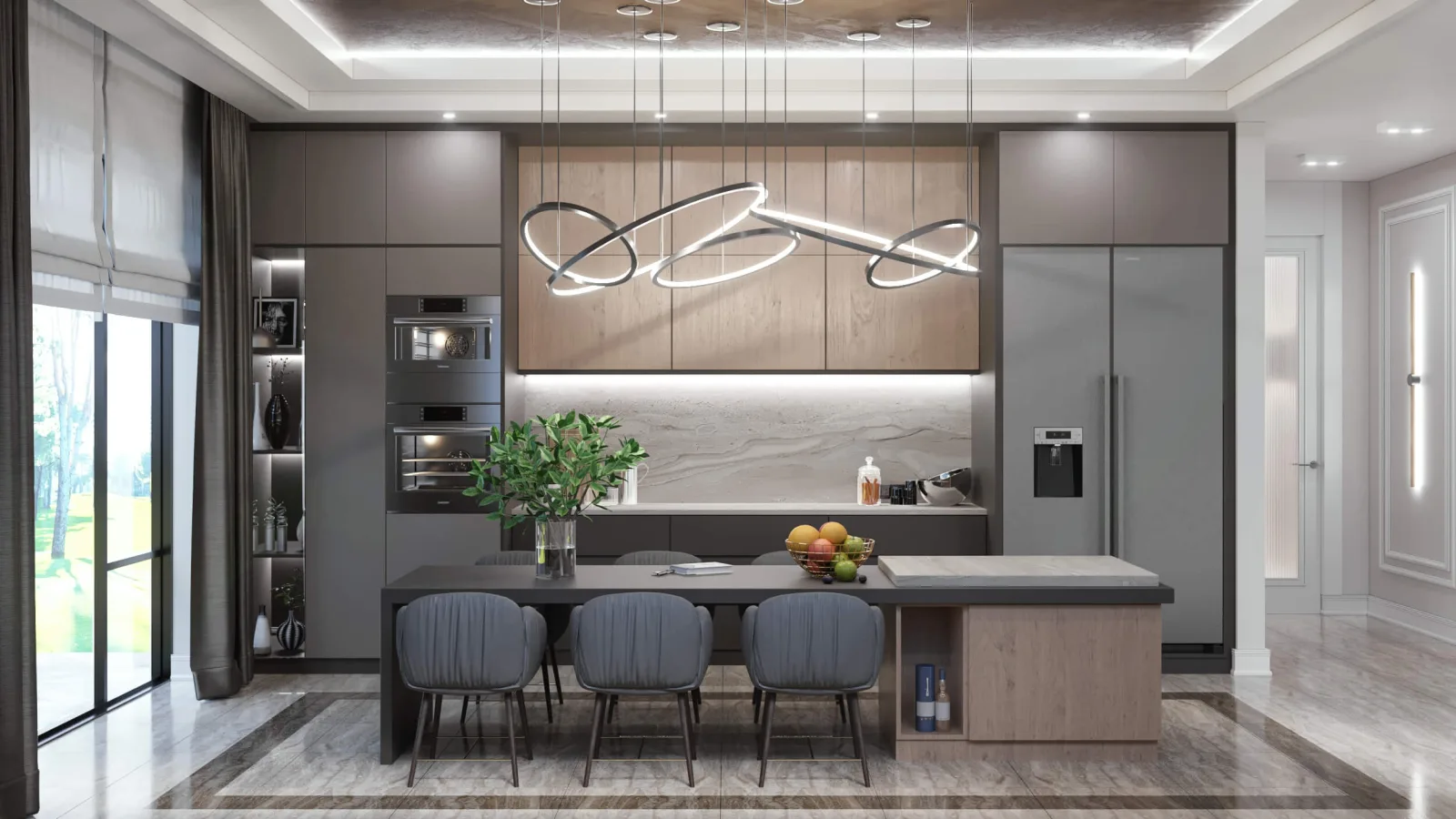 While designing kitchen spaces that bring together functionality and aesthetics at the highest level, we always place the…