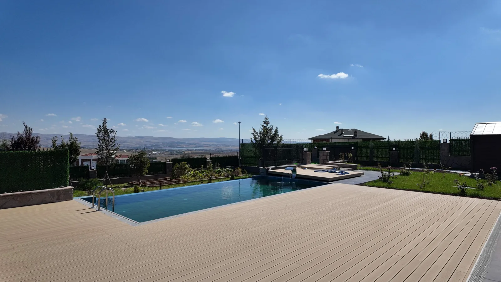 Located on the terrace, the lake-view infinity pool flawlessly mirrors the harmony between water and sky. Where our client…