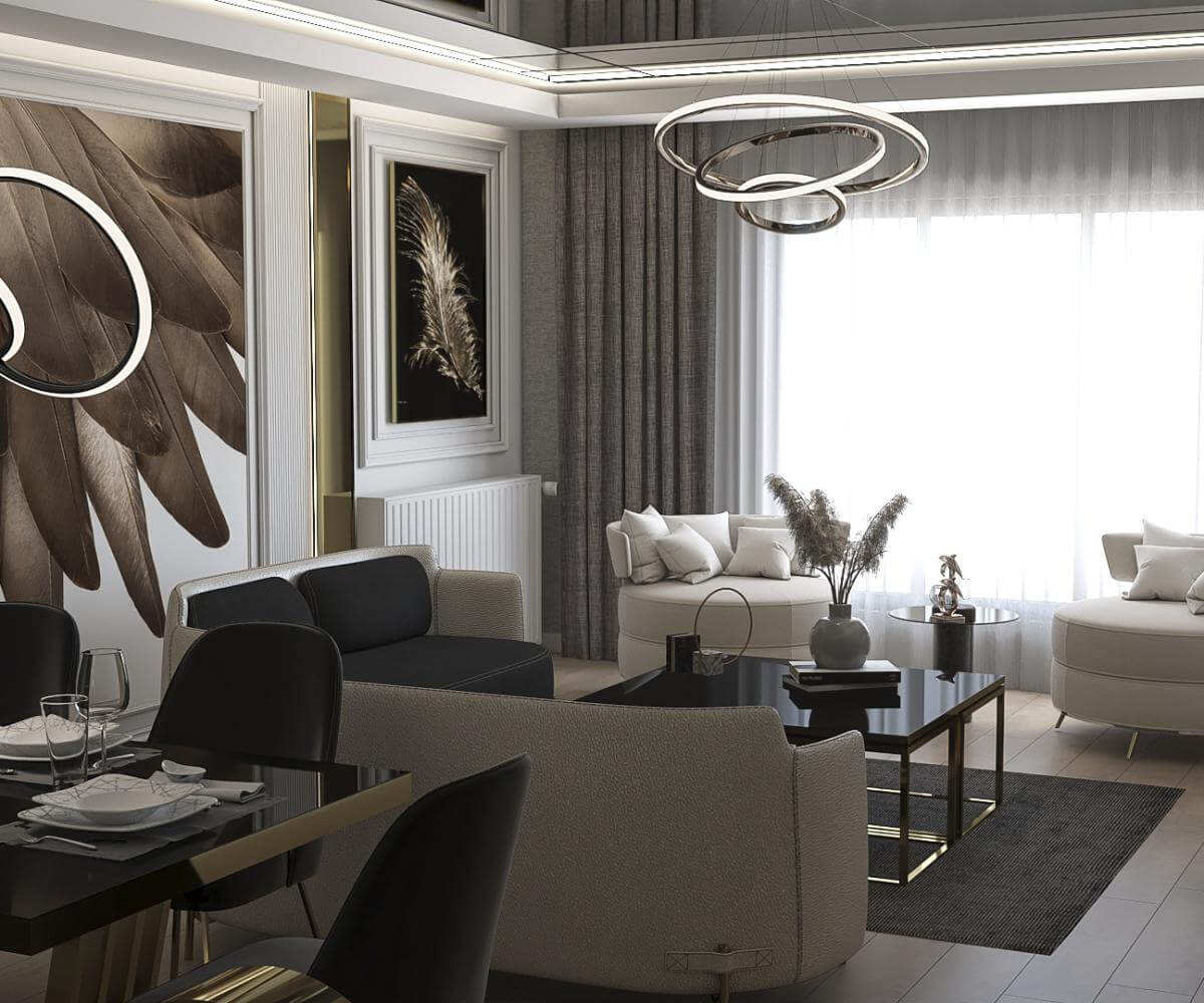 Villa iç dekorasyon Detayı - Villa iç dekorasyon | İç mekan aydınlatma