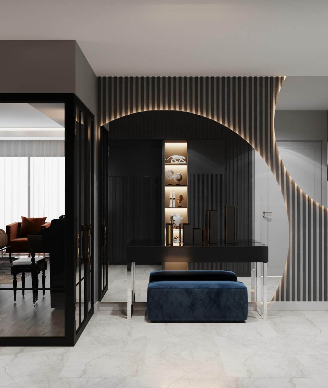 Büyük Apartman Dairesi Tasarımı - Villa iç mimar | villa dekorasyonu