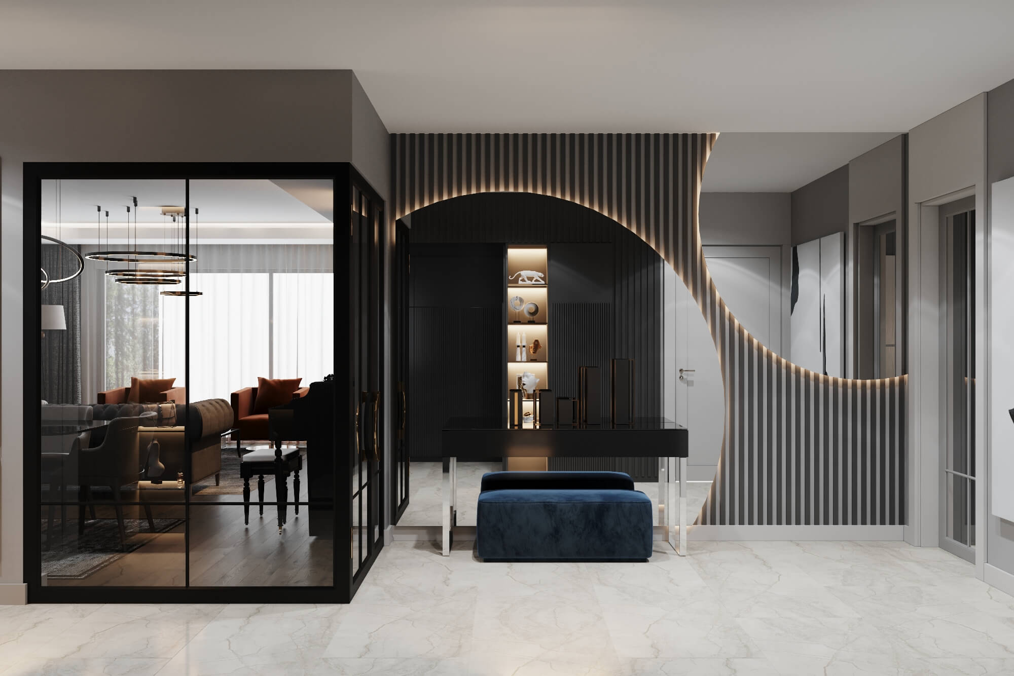 Büyük Apartman Dairesi Tasarımı - Konutlar