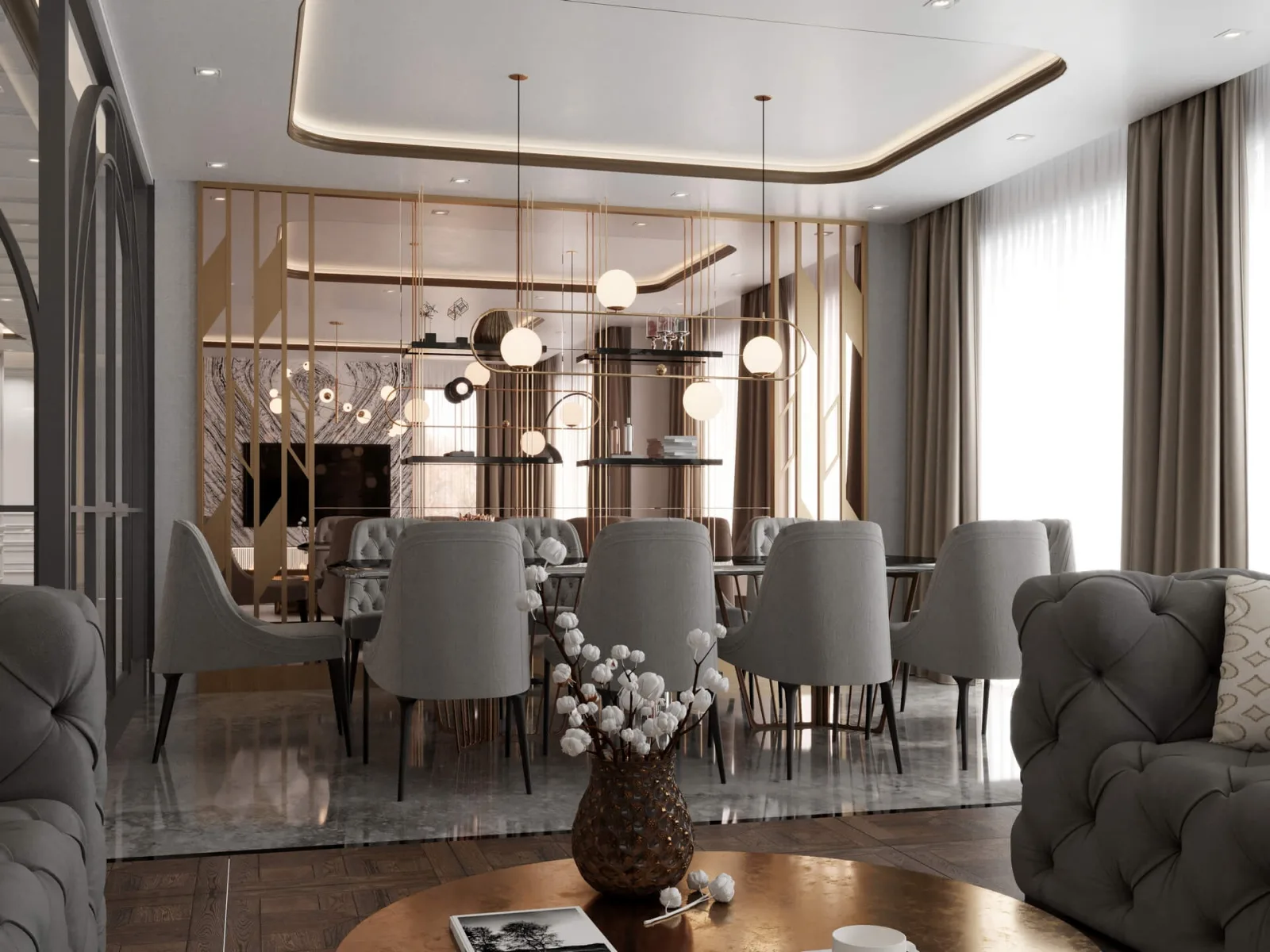 House interior decoration prices, Ankara luxury home, Ankara luxury home projects, Natamam Villa, Luxury house indoor design