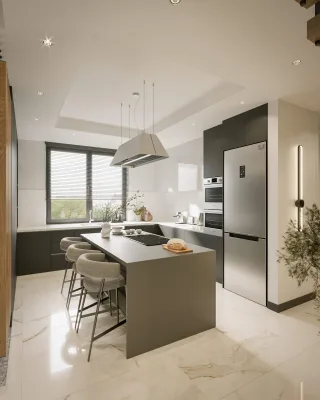 Beytepe Villa Projesi – Mutfak Tasarımı, Natamam Nedir ve Lüks Villa Ankara (Beytepe, Ankara) - Görsel 6