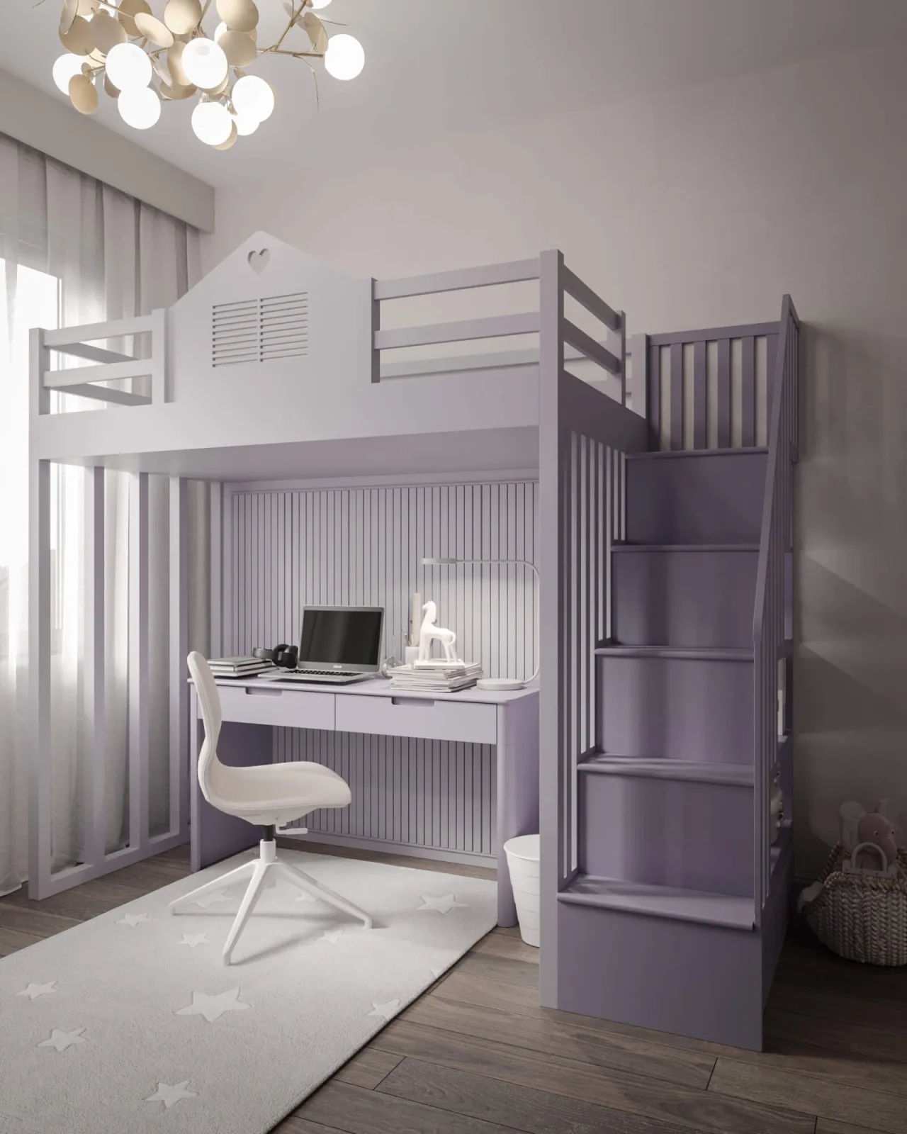 While designing youth and kids' rooms, we prioritized maximum safety and ergonomics, curating aesthetically stunning…