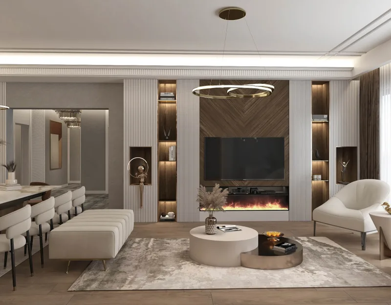 Natamam villa, Lüks ev iç dekorasyonları, Villa iç tasarım fiyatları, Villa iç mimar