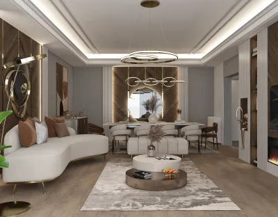Ya Evi – Lüks Ev Tasarımları, Ankara Daire Tasarım ve Salon Tasarımı (Natura Yaşamkent, Çayyolu, Ankara) - Görsel 2