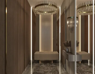 Ya Evi – Giysi Odası Tasarımı, Ebeveyn Suiti ve Lüks Ev Tasarımları (Natura Yaşamkent, Çayyolu, Ankara) - Görsel 14