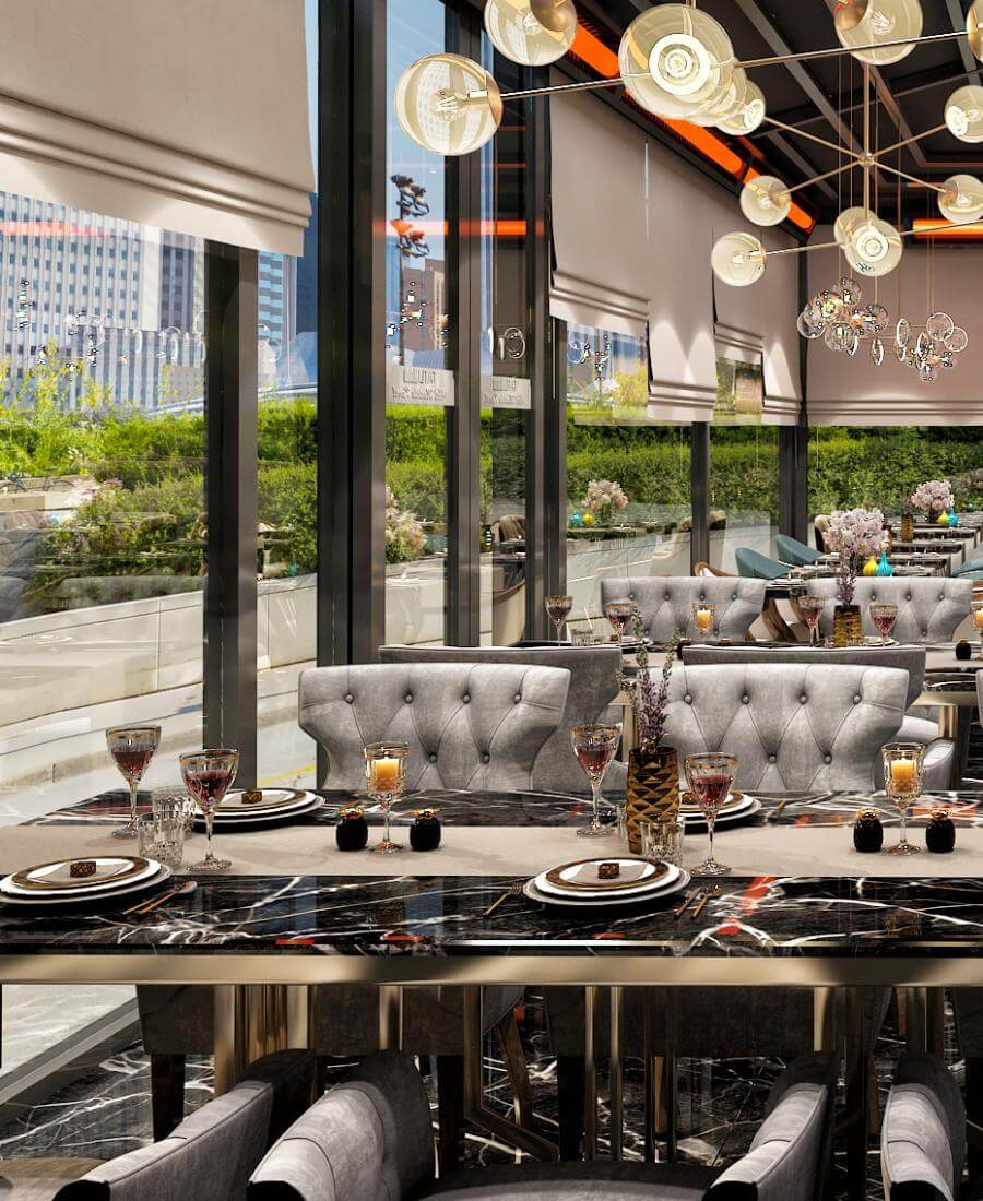 Restaurant iç mimar Detayı - Restaurant iç mimar | Ankara lüks restoran tasarımı