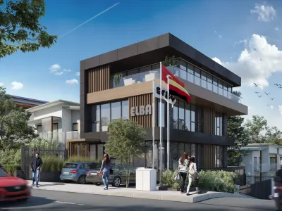 In our architectural facade configuration, we blended smoky tones with natural wood textures to create a charismatic stance. By making the most efficient use of the corner plot advantage where our structure is located, we handled both facades opening to the street with a holistic design language and a qualified architectural approach.