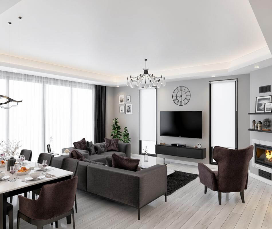 Lüks villa iç mimari Detayı - Lüks villa iç mimari | villa dekorasyonu